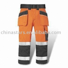 Оранжевый Защитные брюки с высокой видимостью